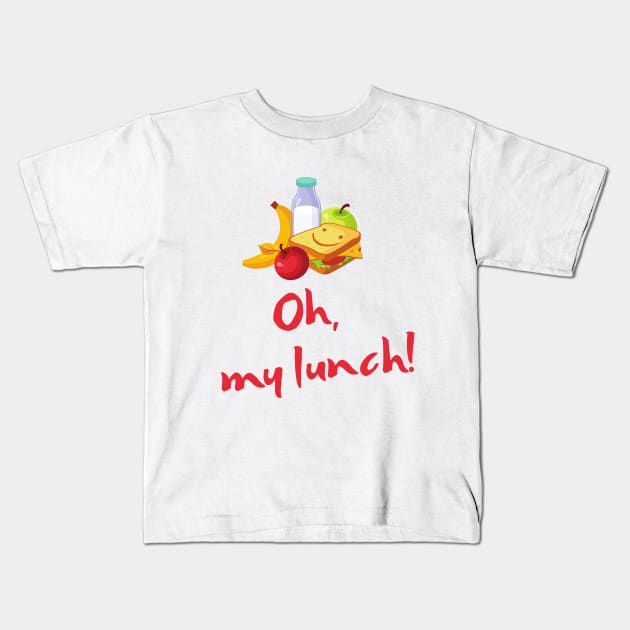 Oh, my lunch! Kids T-Shirt by TigrArt